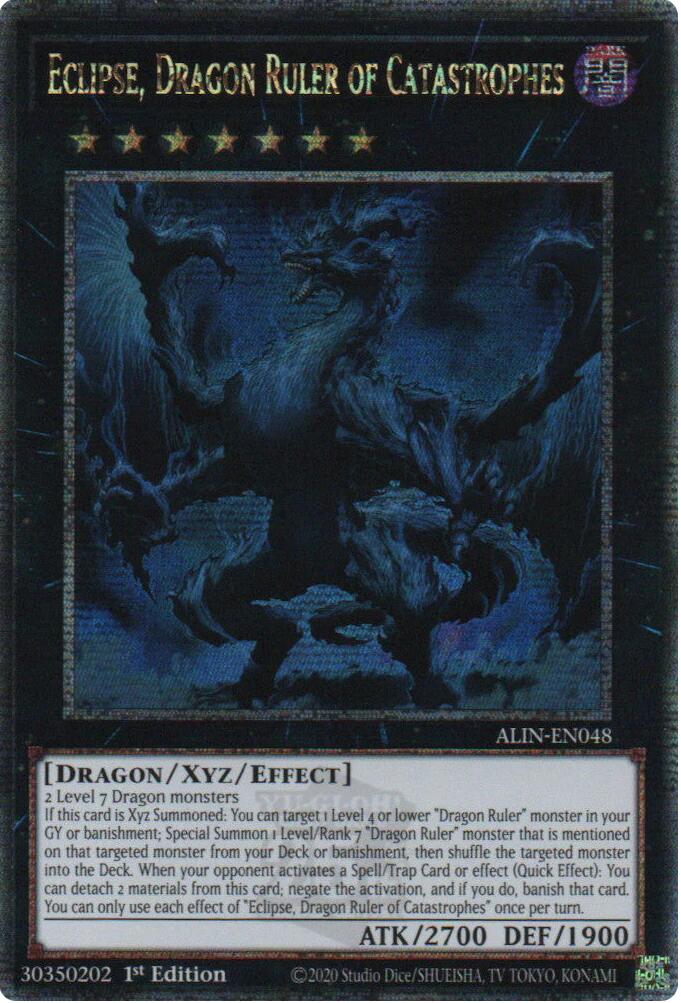 Eclipse, Dragon Ruler of Catastrophes [ALIN-EN048] Quarter Century Secret Rare | Card Merchant Takapuna