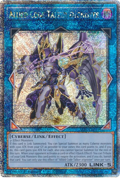 Allied Code Talker @Ignister [ALIN-EN051] Quarter Century Secret Rare | Card Merchant Takapuna