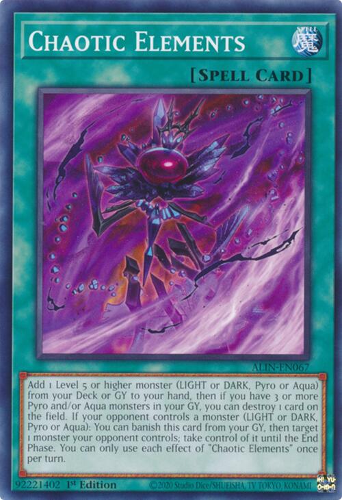 Chaotic Elements [ALIN-EN067] Common | Card Merchant Takapuna