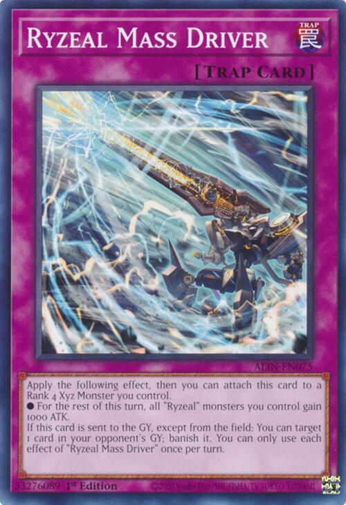 Ryzeal Mass Driver [ALIN-EN075] Common | Card Merchant Takapuna