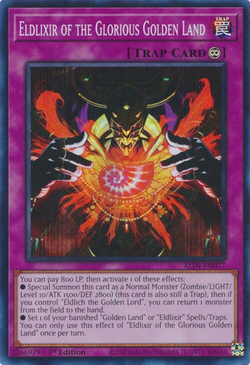 Eldlixir of the Glorious Golden Land [ALIN-EN077] Super Rare | Card Merchant Takapuna