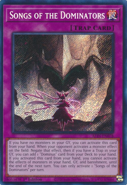 Songs of the Dominators [ALIN-EN078] Secret Rare | Card Merchant Takapuna