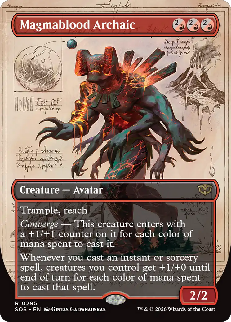 Magmablood Archaic (Borderless) [Secrets of Strixhaven] | Card Merchant Takapuna