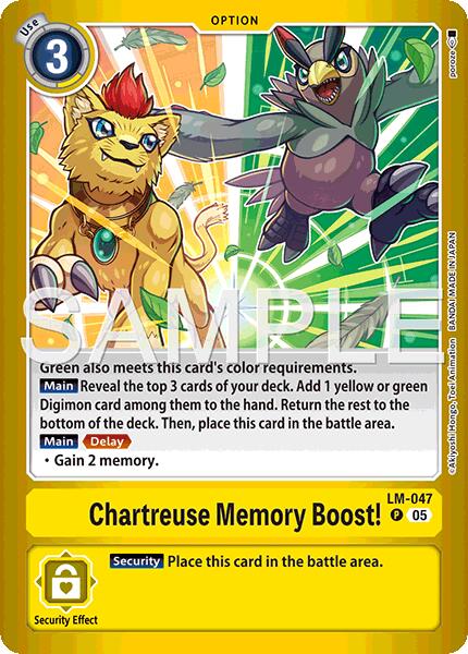 Chartreuse Memory Boost! [LM-047] (Limited Card Pack -Billion Bullet-) [Limited Card Pack -Billion Bullet-] | Card Merchant Takapuna