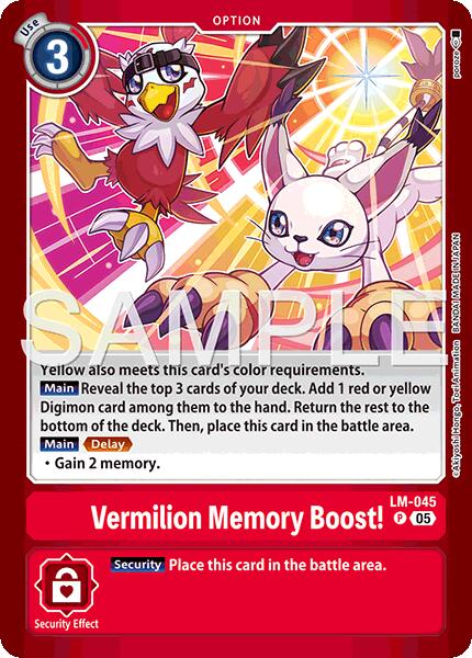 Vermillion Memory Boost! [LM-045] (Limited Card Pack -Billion Bullet-) [Limited Card Pack -Billion Bullet-] | Card Merchant Takapuna