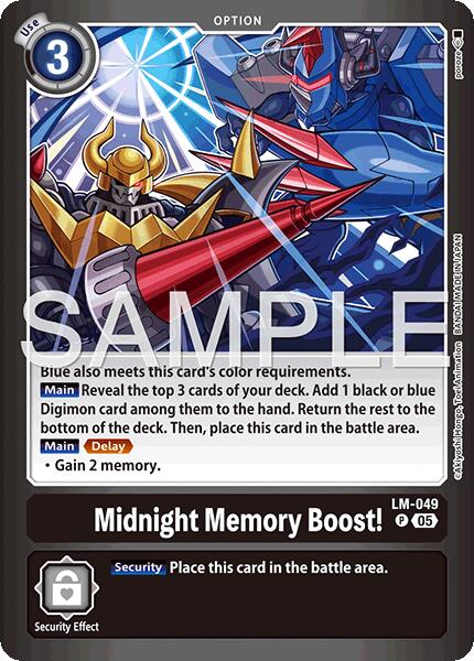 Midnight Memory Boost! [LM-049] (Limited Card Pack -Billion Bullet-) [Limited Card Pack -Billion Bullet-] | Card Merchant Takapuna