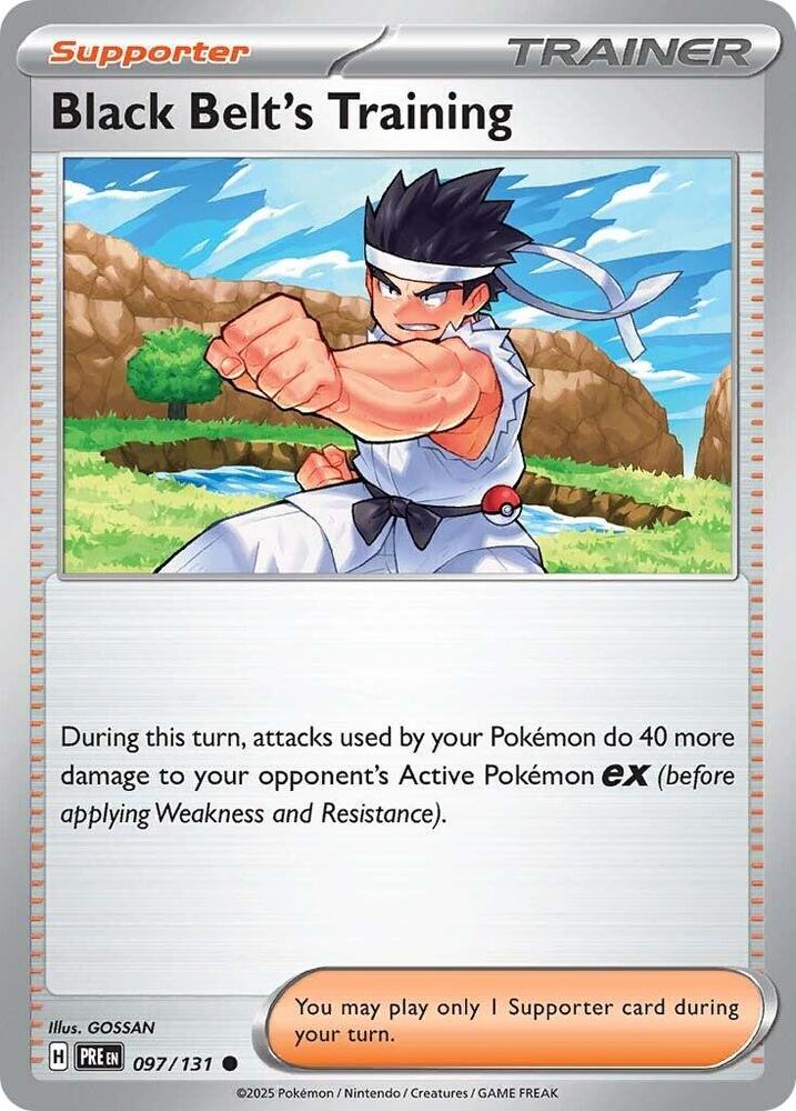 Black Belt's Training (097/131) [Scarlet & Violet: Prismatic Evolutions] | Card Merchant Takapuna