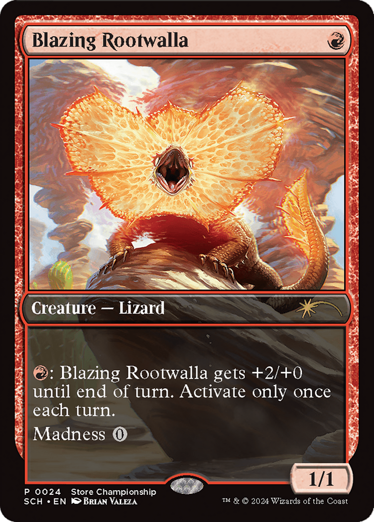 Blazing Rootwalla [World Championship 2024] | Card Merchant Takapuna