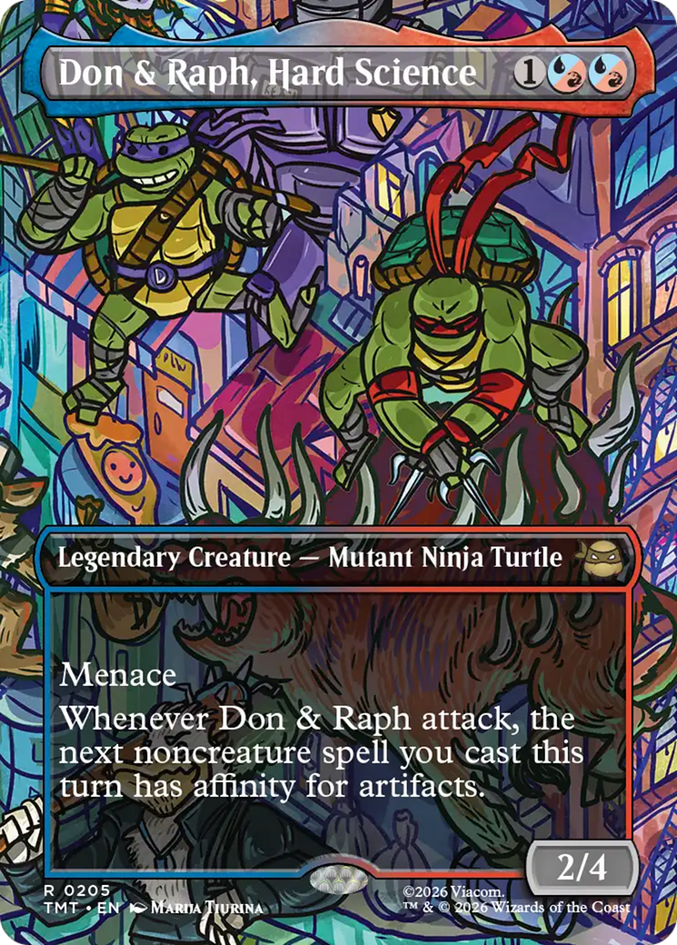 Don & Raph, Hard Science (Borderless) [Teenage Mutant Ninja Turtles] | Card Merchant Takapuna