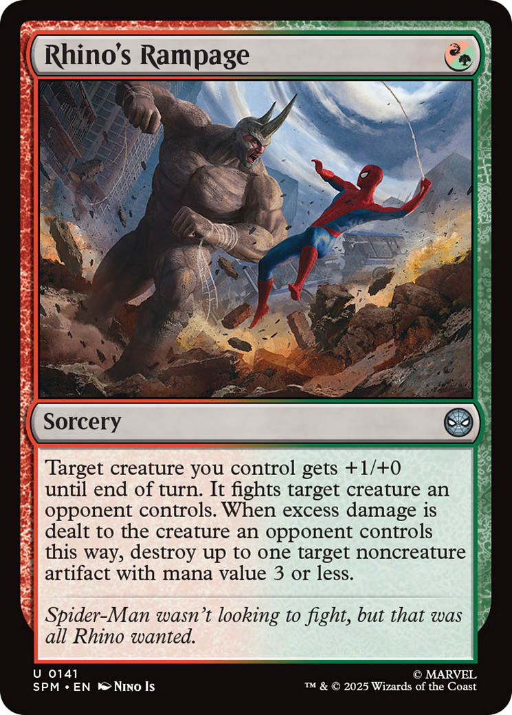 Rhino's Rampage [Marvel's Spider-Man] | Card Merchant Takapuna