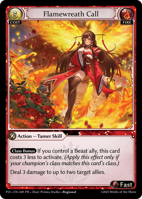 Flamewreath Call (049) [Promotional Cards] | Card Merchant Takapuna