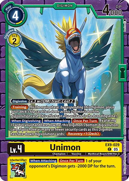 Unimon [EX9-029] [Versus Monsters] | Card Merchant Takapuna
