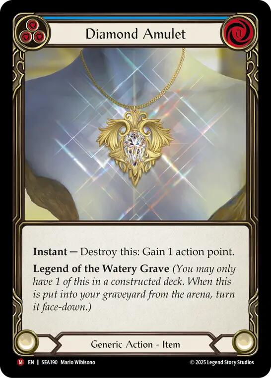 Diamond Amulet (Rainbow Foil) [SEA190] (High Seas)  Rainbow Foil | Card Merchant Takapuna