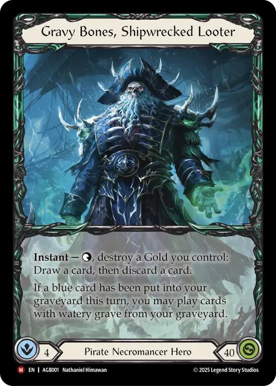 Gravy Bones, Shipwrecked Looter (Regular) [AGB001] (Armory Deck: Gravy Bones) | Card Merchant Takapuna