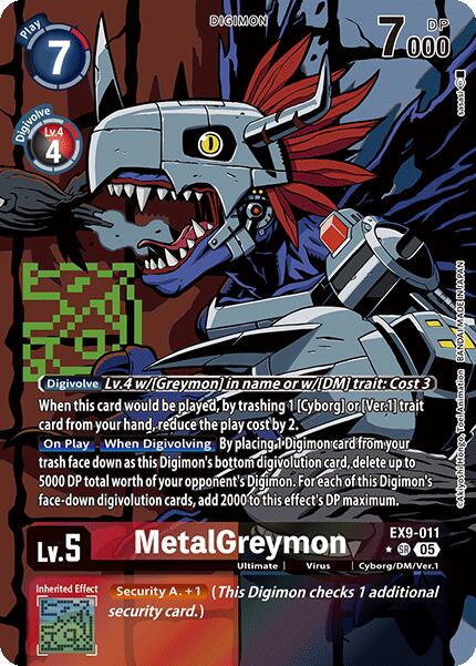 MetalGreymon [EX9-011] (Alternate Art) [Versus Monsters] | Card Merchant Takapuna