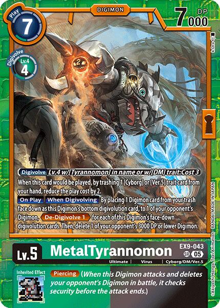 MetalTyrannomon [EX9-043] [Versus Monsters] | Card Merchant Takapuna