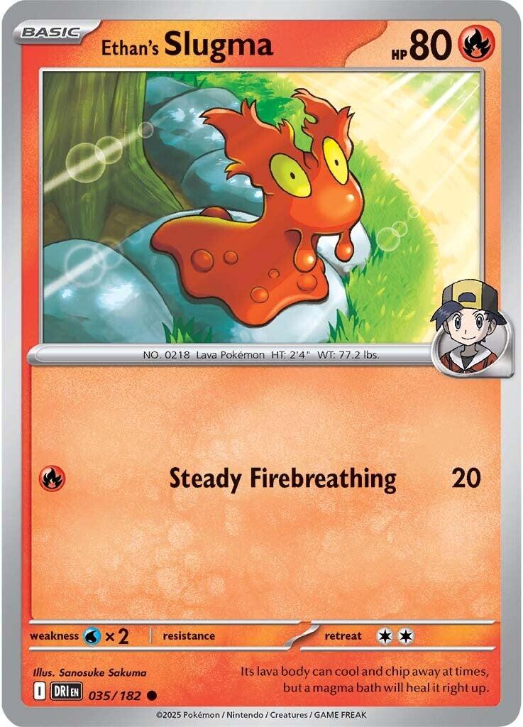 Ethan's Slugma (035/182) [Scarlet & Violet: Destined Rivals] | Card Merchant Takapuna