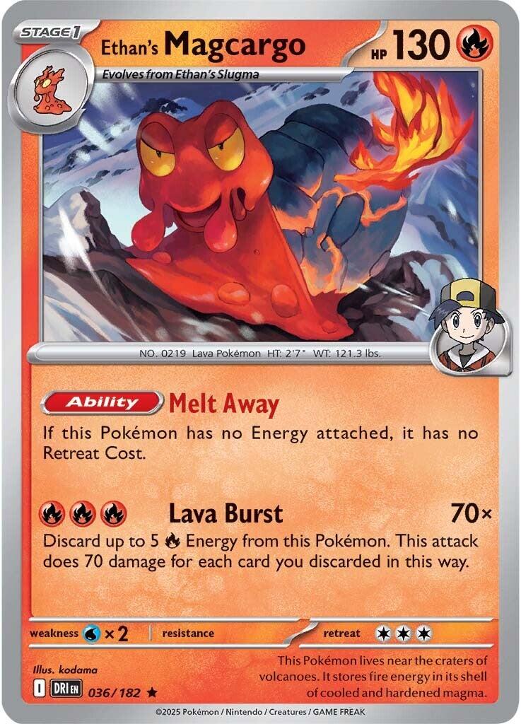 Ethan's Magcargo (036/182) [Scarlet & Violet: Destined Rivals] | Card Merchant Takapuna