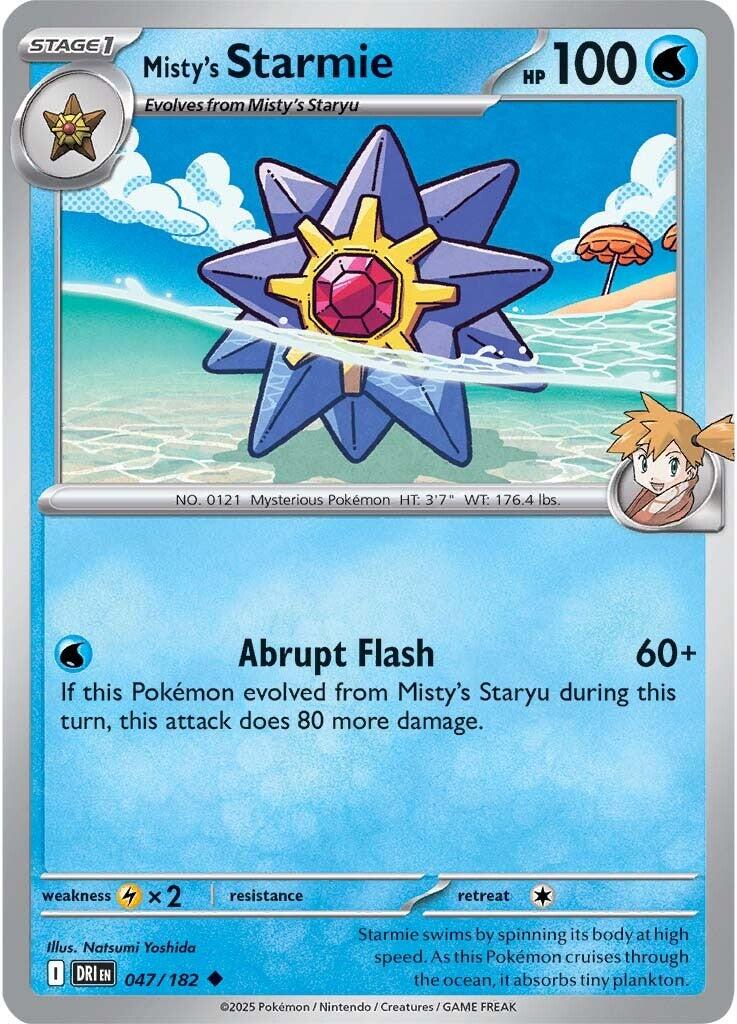 Misty's Starmie (047/182) [Scarlet & Violet: Destined Rivals] | Card Merchant Takapuna