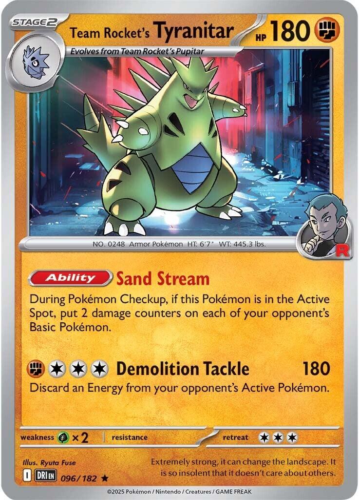 Team Rocket's Tyranitar (096/182) [Scarlet & Violet: Destined Rivals] | Card Merchant Takapuna
