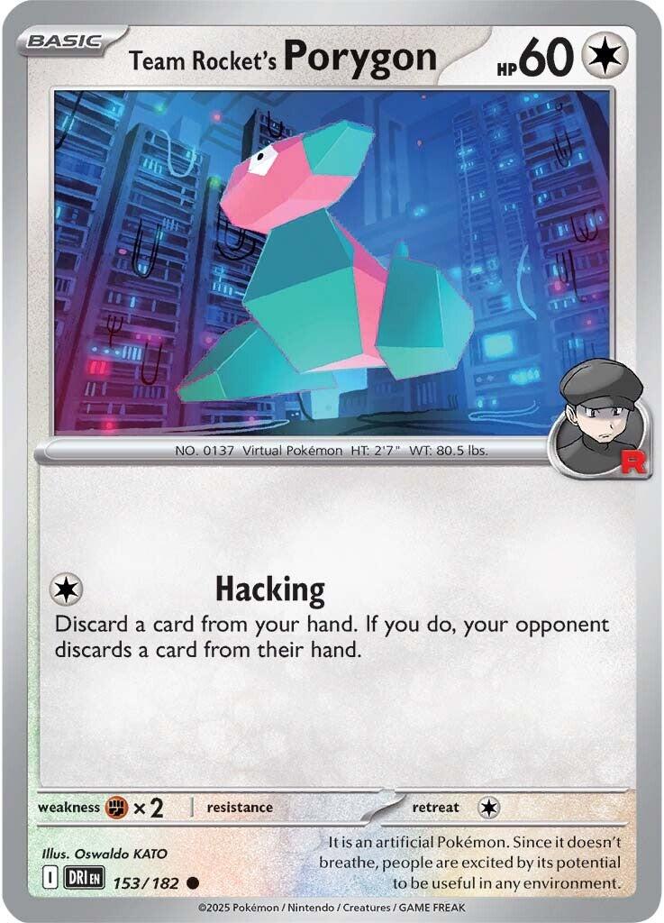 Team Rocket's Porygon (153/182) [Scarlet & Violet: Destined Rivals] | Card Merchant Takapuna