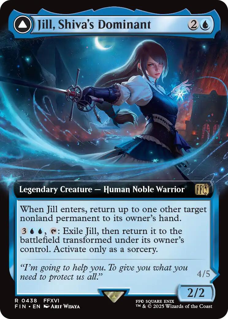 Jill, Shiva's Dominant // Shiva, Warden of Ice (Extended Art) [FINAL FANTASY] | Card Merchant Takapuna