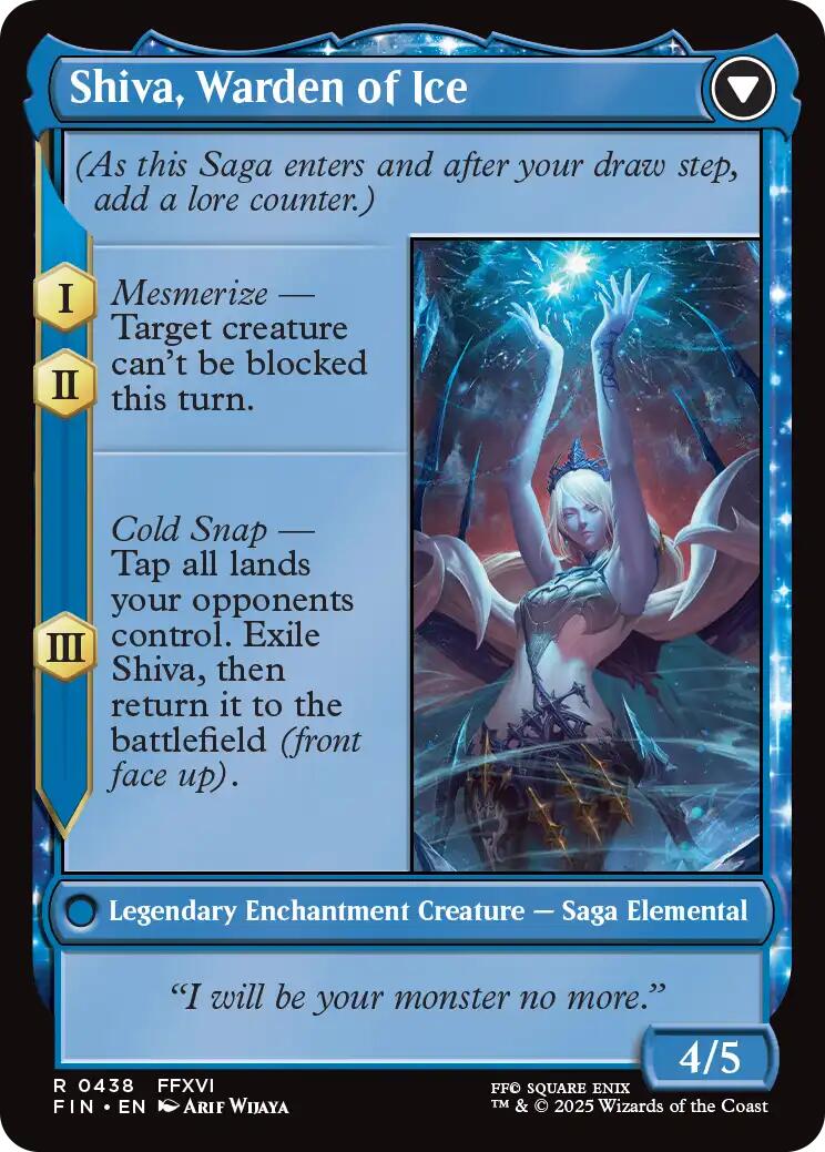 Jill, Shiva's Dominant // Shiva, Warden of Ice (Extended Art) [FINAL FANTASY] | Card Merchant Takapuna