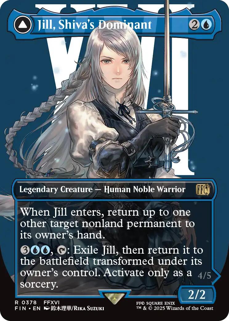 Jill, Shiva's Dominant // Shiva, Warden of Ice (Borderless) [FINAL FANTASY] | Card Merchant Takapuna