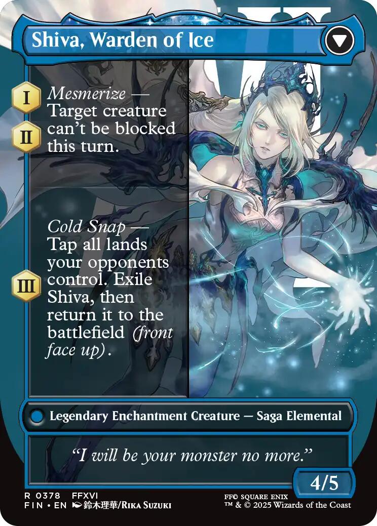 Jill, Shiva's Dominant // Shiva, Warden of Ice (Borderless) [FINAL FANTASY] | Card Merchant Takapuna