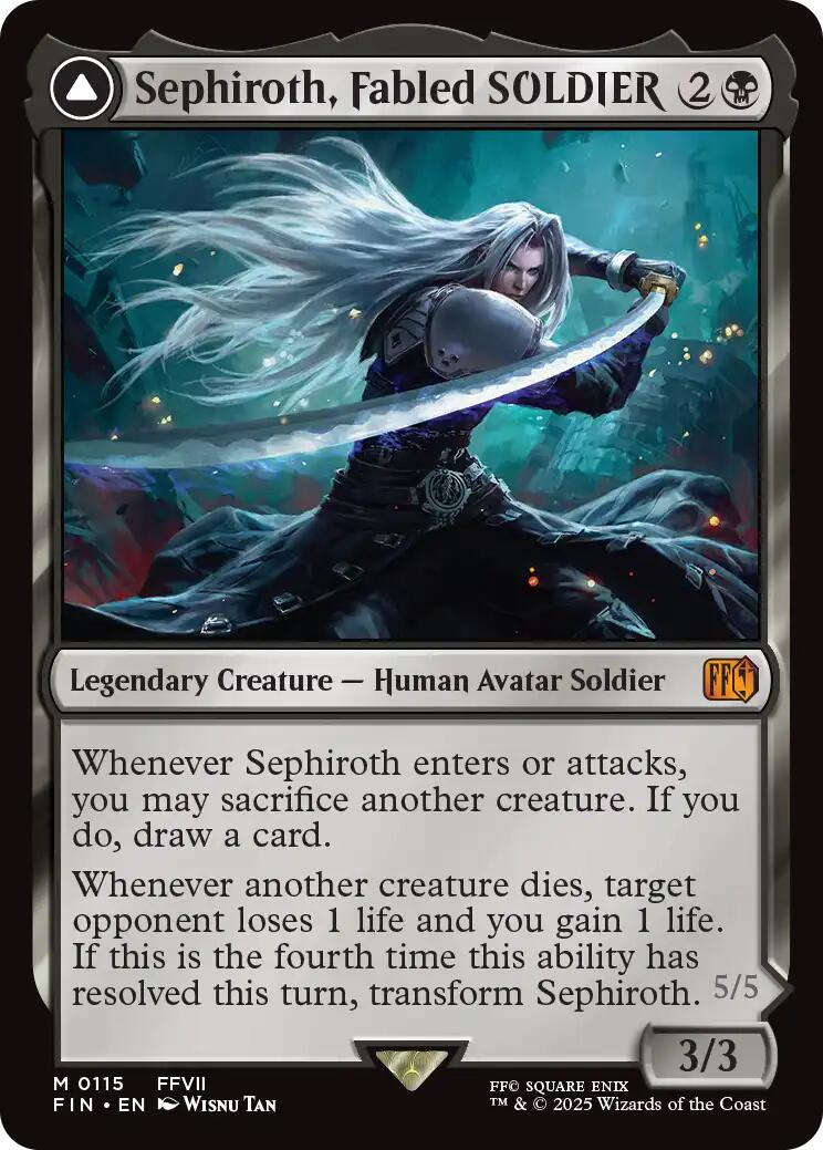 Sephiroth, Fabled SOLDIER // Sephiroth, One-Winged Angel [FINAL FANTASY] | Card Merchant Takapuna