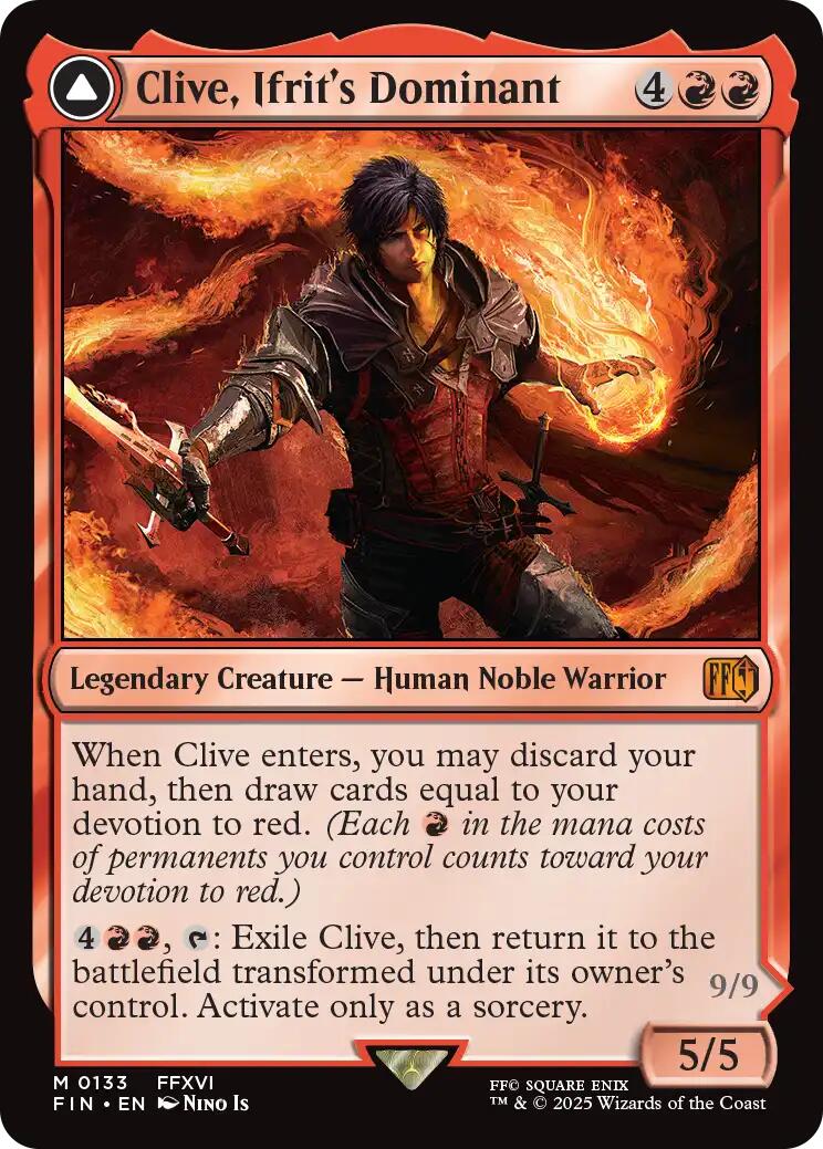 Clive, Ifrit's Dominant // Ifrit, Warden of Inferno [FINAL FANTASY] | Card Merchant Takapuna