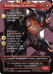 Clive, Ifrit's Dominant // Ifrit, Warden of Inferno (Borderless) (0385) [FINAL FANTASY] | Card Merchant Takapuna