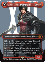 Clive, Ifrit's Dominant // Ifrit, Warden of Inferno (Borderless) (0385) [FINAL FANTASY] | Card Merchant Takapuna