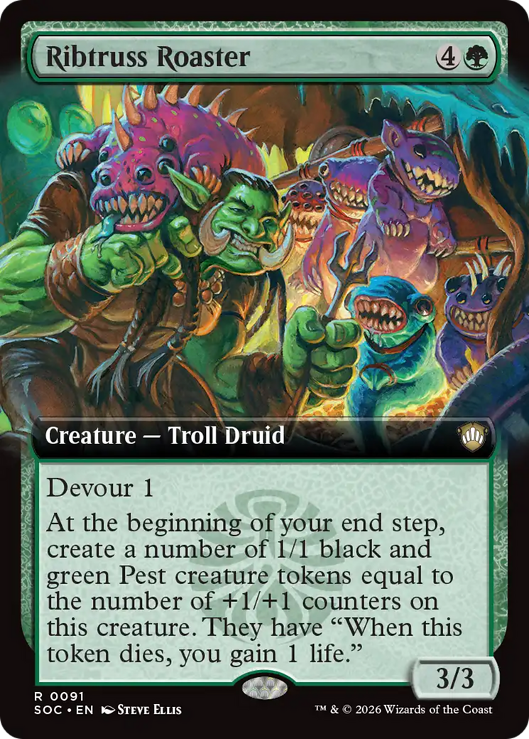 Ribtruss Roaster (Extended Art) [Secrets of Strixhaven Commander] | Card Merchant Takapuna