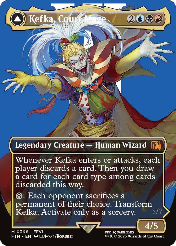 Kefka, Court Mage // Kefka, Ruler of Ruin (Borderless) (0398) [FINAL FANTASY] | Card Merchant Takapuna