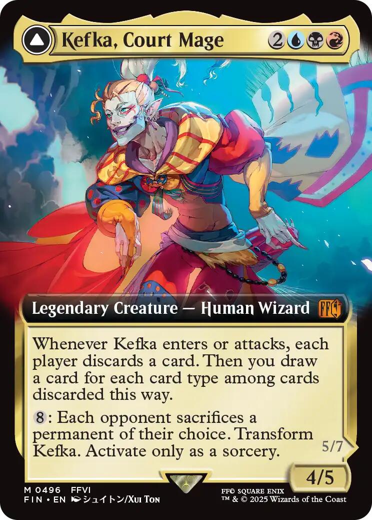 Kefka, Court Mage // Kefka, Ruler of Ruin (Extended Art) [FINAL FANTASY] | Card Merchant Takapuna