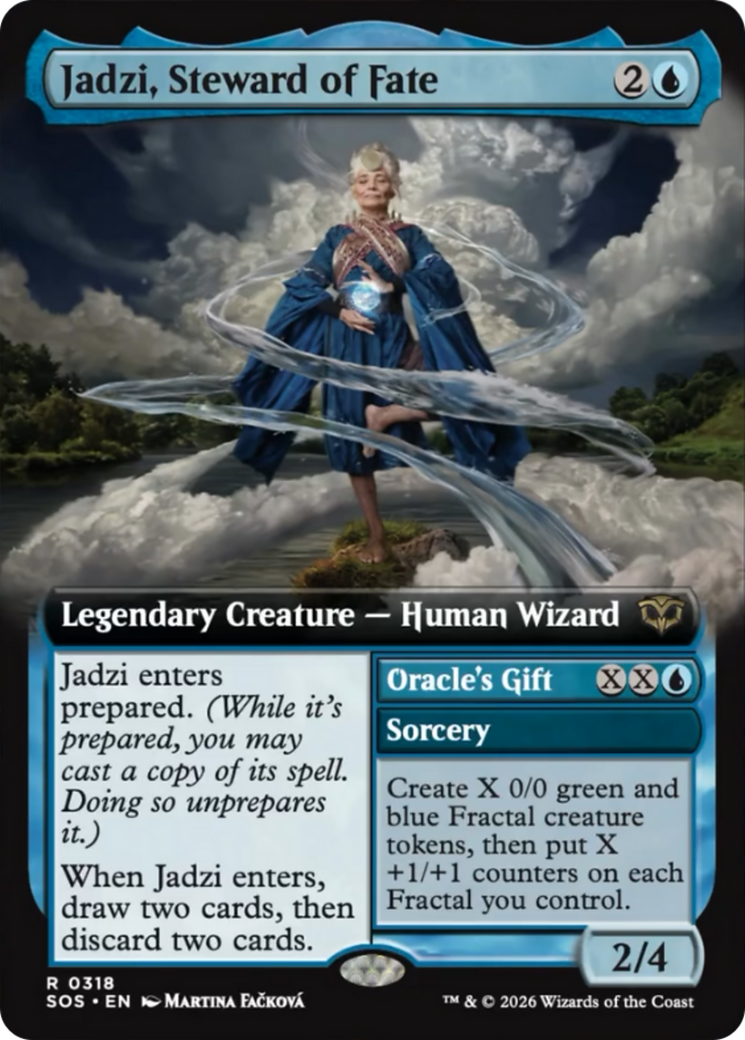 Jadzi, Steward of Fate (Extended Art) [Secrets of Strixhaven] | Card Merchant Takapuna