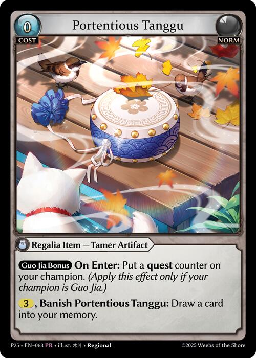 Portentous Tanggu (063) [Promotional Cards] | Card Merchant Takapuna