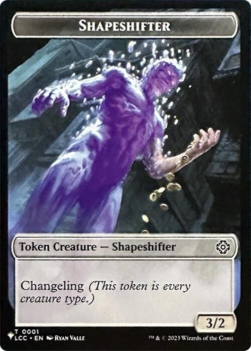 Shapeshifter // Cat Double-Sided Token [Secret Lair Drop Series] | Card Merchant Takapuna