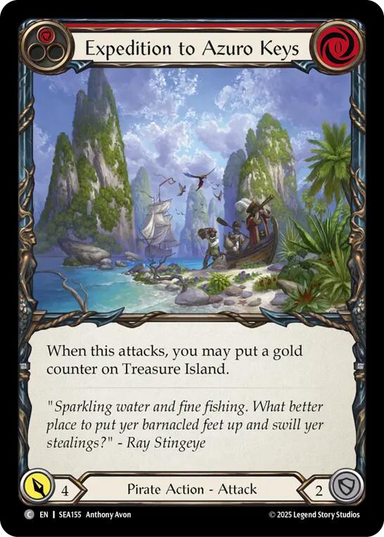 Expedition to Azuro Keys [SEA155] (High Seas)  Rainbow Foil | Card Merchant Takapuna