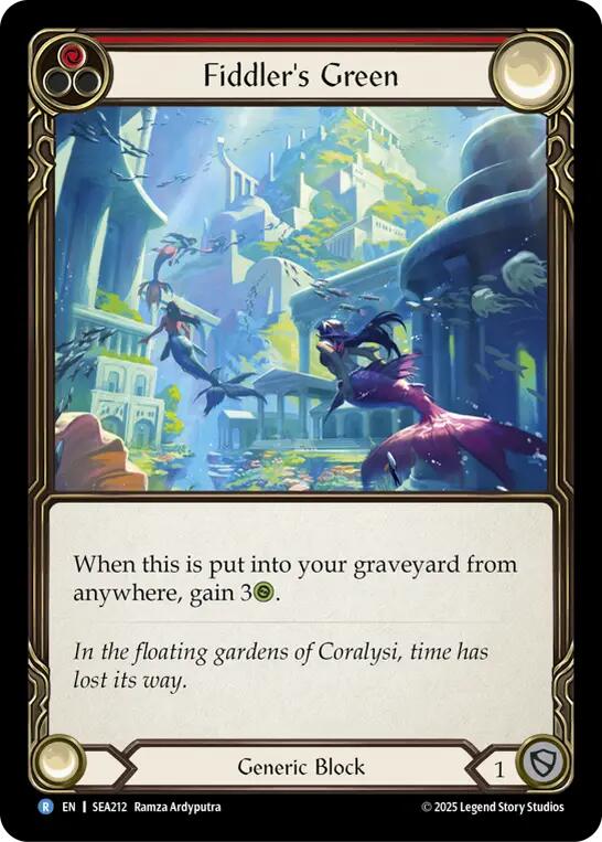 Fiddler's Green (Red) [SEA212] (High Seas)  Rainbow Foil | Card Merchant Takapuna