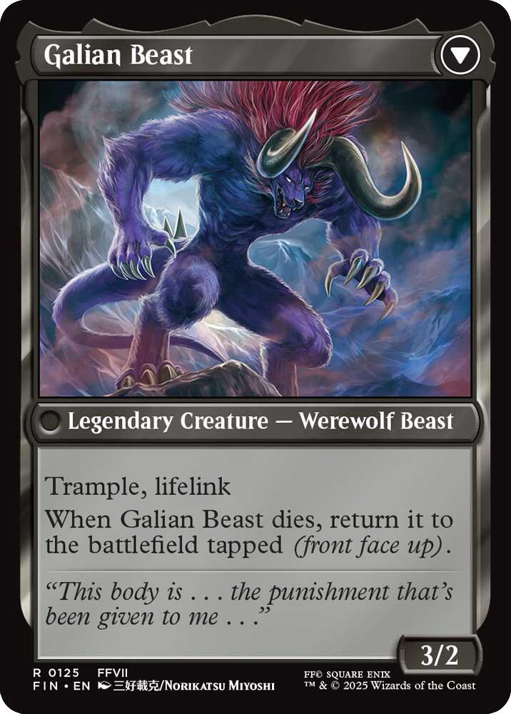 Vincent Valentine // Galian Beast [FINAL FANTASY] | Card Merchant Takapuna
