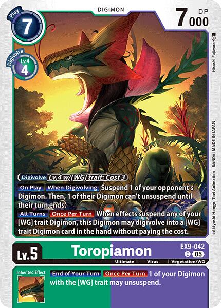 Toropiamon [EX9-042] [Versus Monsters] | Card Merchant Takapuna