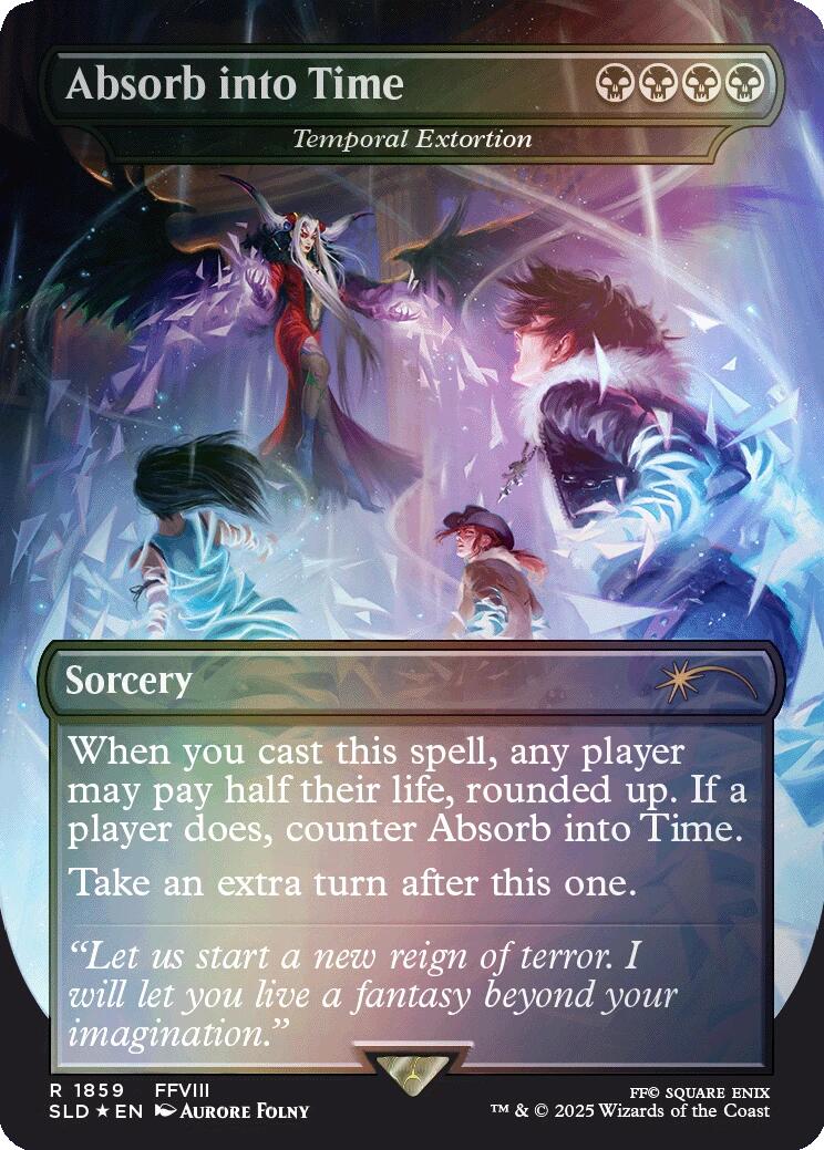 Absorb into Time - Temporal Extortion (Rainbow Foil) [Secret Lair Drop Series] | Card Merchant Takapuna