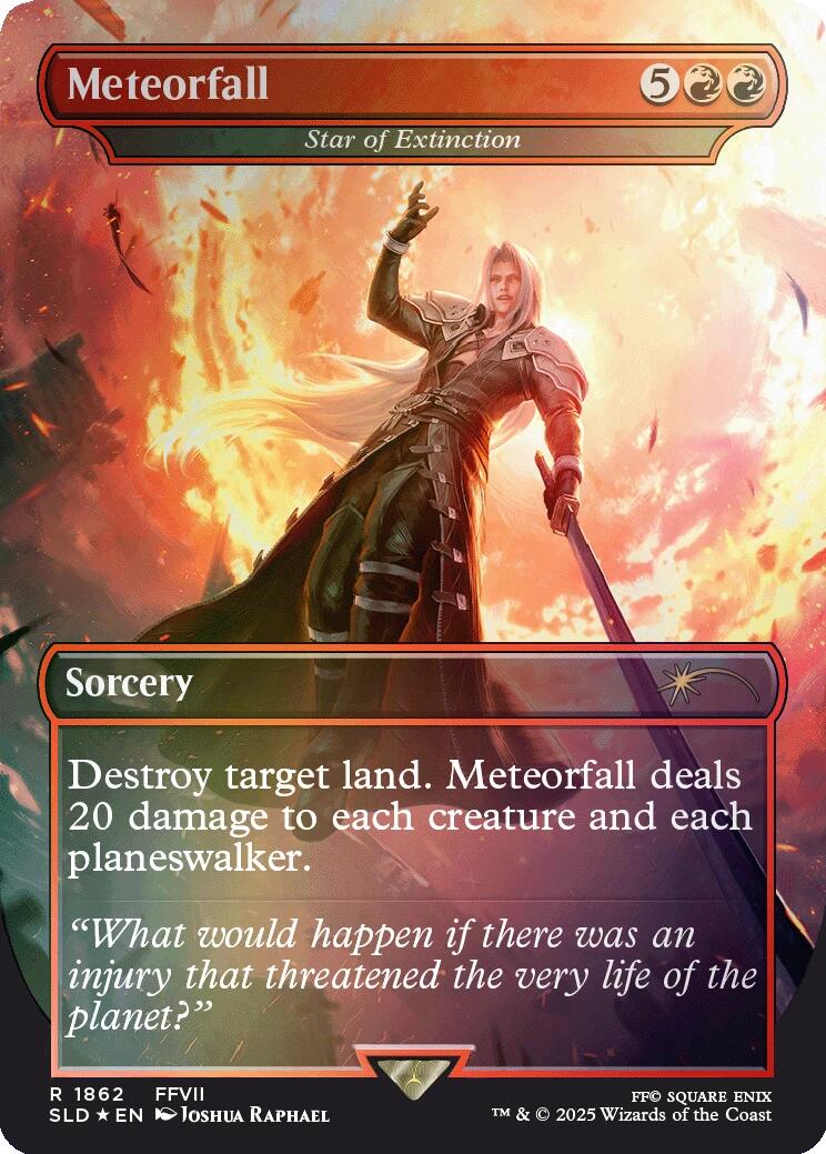 Meteorfall - Star of Extinction (Rainbow Foil) [Secret Lair Drop Series] | Card Merchant Takapuna