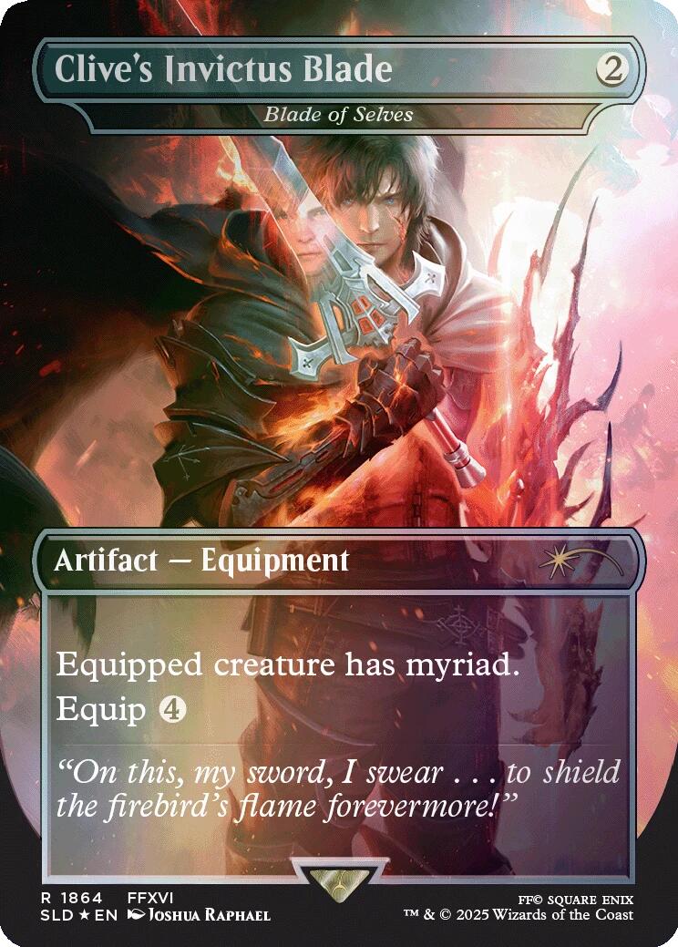 Clive's Invictus Blade - Blade of Selves (Rainbow Foil) [Secret Lair Drop Series] | Card Merchant Takapuna