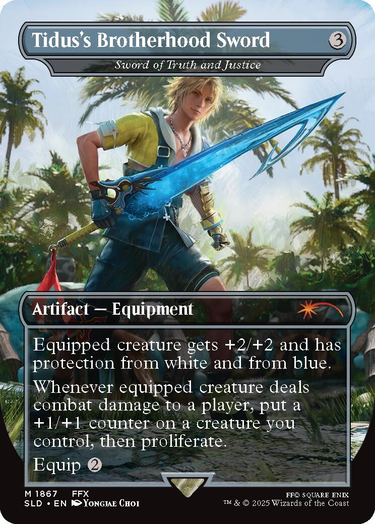 Tidus's Brotherhood Sword - Sword of Truth and Justice [Secret Lair Drop Series] | Card Merchant Takapuna