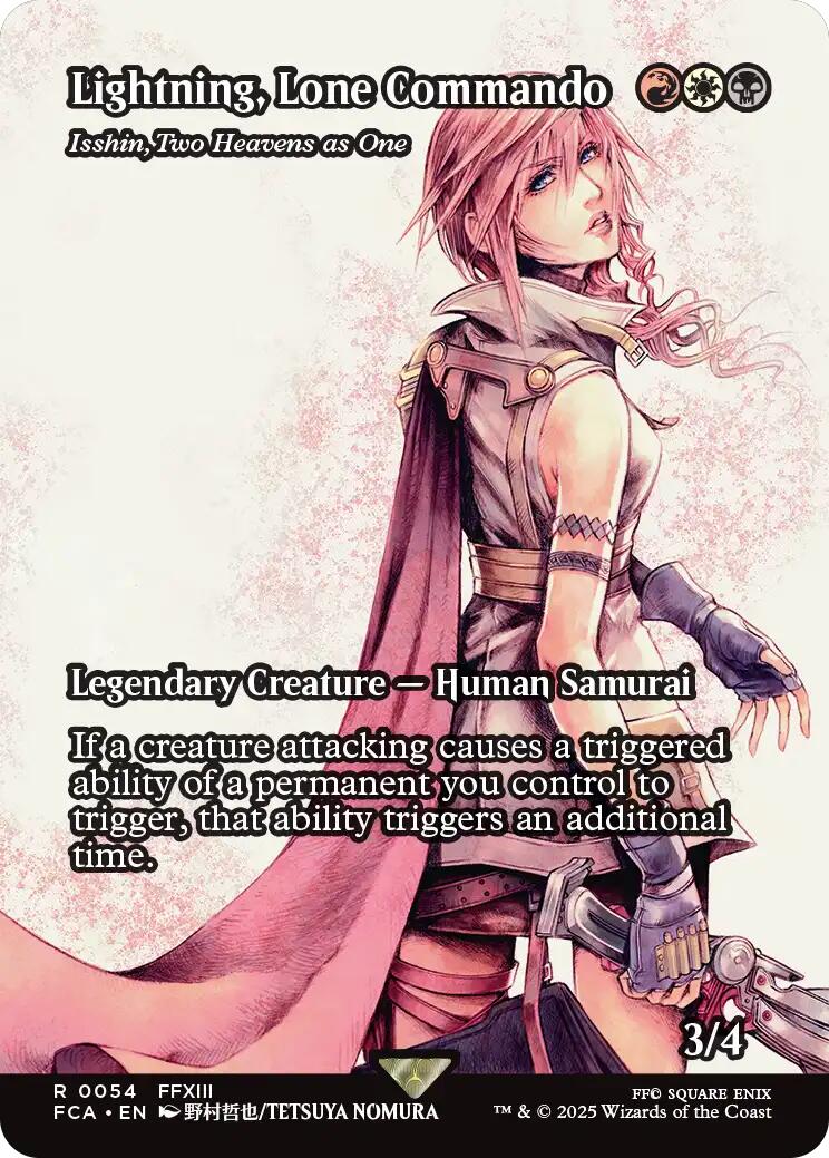 Lightning, Lone Commando - Isshin, Two Heavens as One (Showcase) [FINAL FANTASY : Through the Ages] | Card Merchant Takapuna