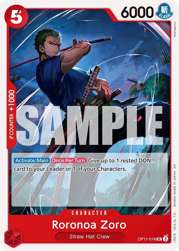 Roronoa Zoro [A Fist of Divine Speed] | Card Merchant Takapuna