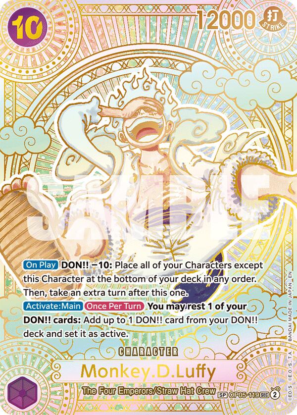Monkey.D.Luffy (SP) (Gold) [A Fist of Divine Speed] | Card Merchant Takapuna